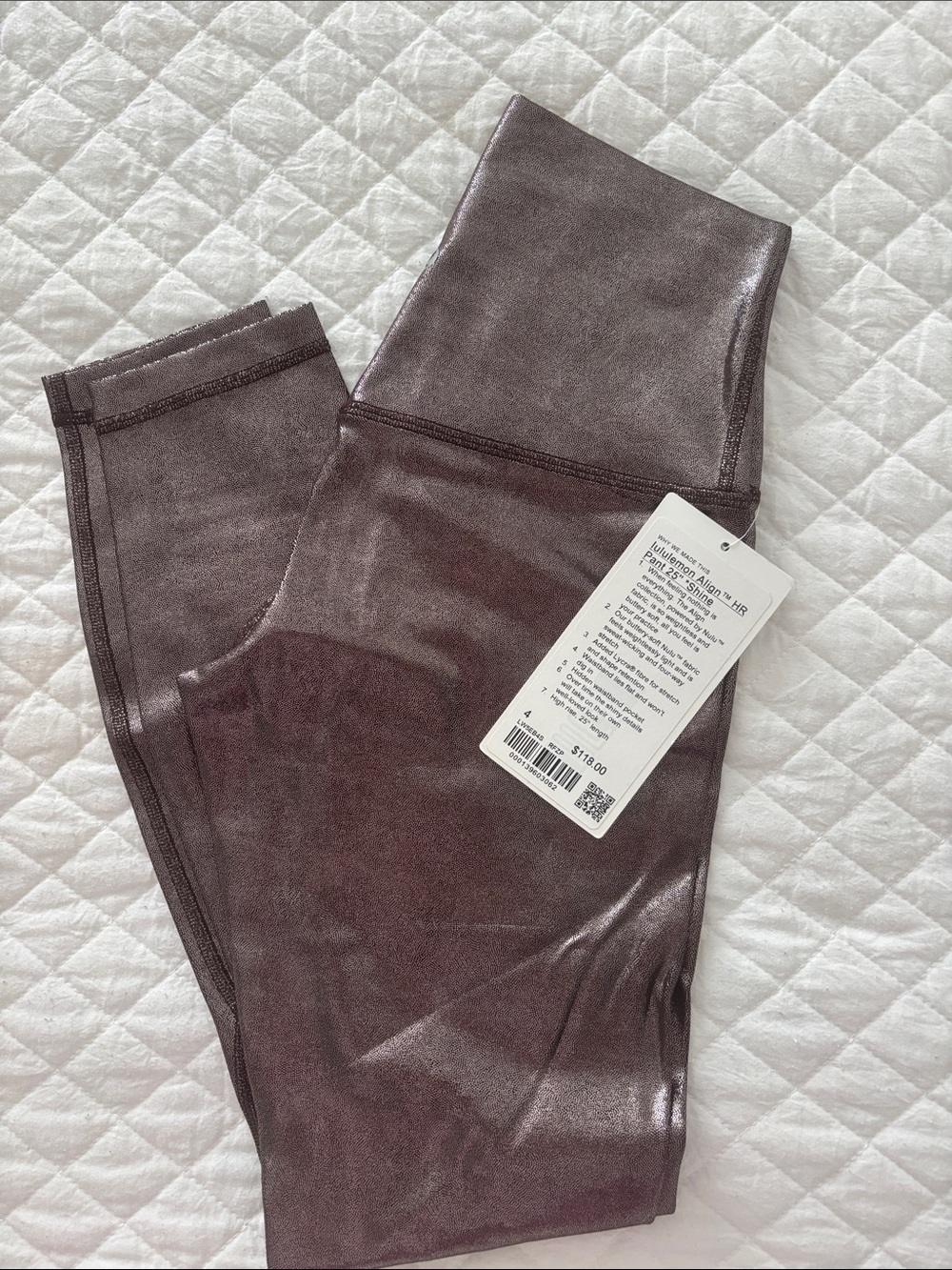 lululemon athletica Shine High-Rise Leggings in Plum